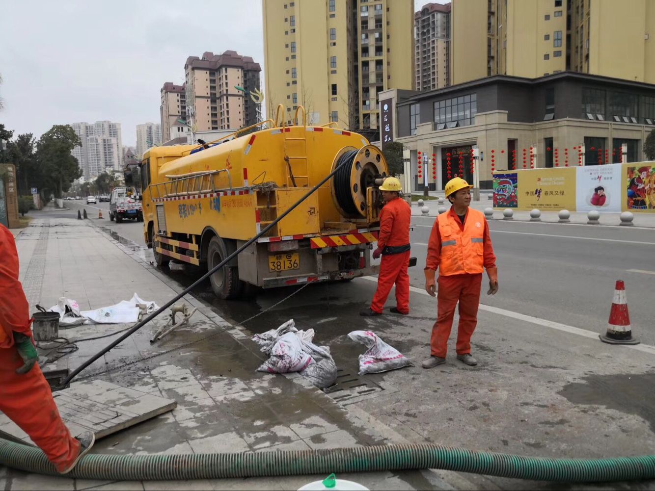 虎林排污管道清淤-管道清洗